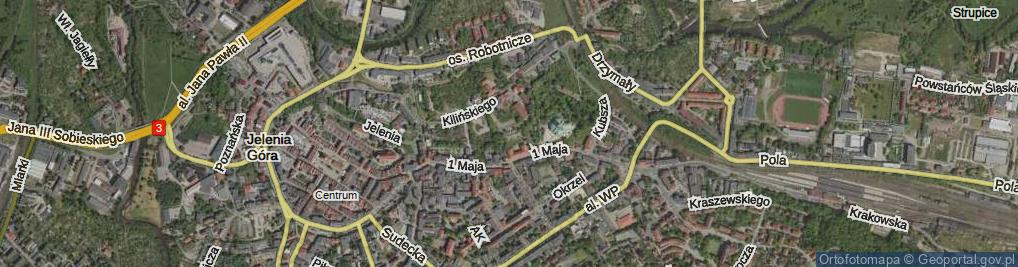 Zdjęcie satelitarne Kostiala Dominika, ks. ul.